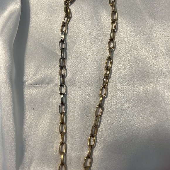 Gold/silver multi crystal stone chocker - Picture 8 of 10